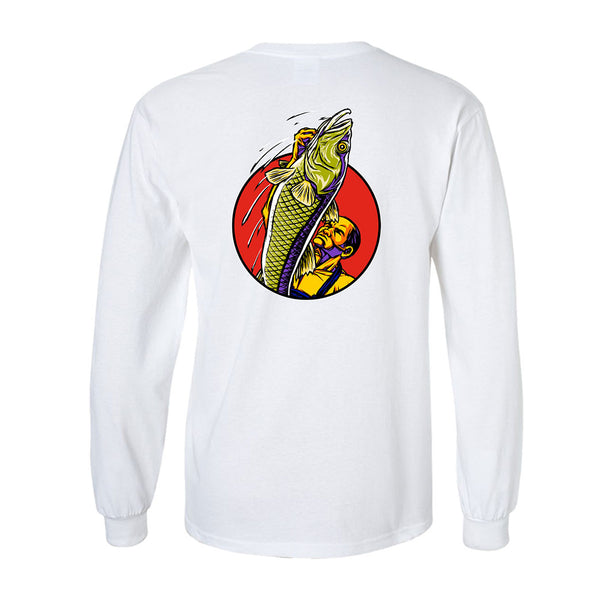 StrangeLove Mike Fraizer Fisherman L/S T-Shirt by Sean Cliver