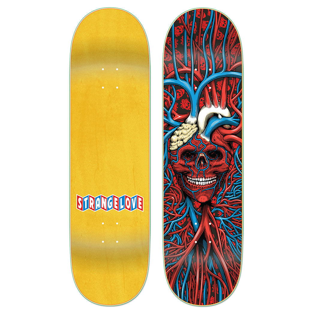 krooked SEAN CLIVER strangelove サイン入りデッキ Heart Skull / 9.0 Deck (Signed) – StrangeLove Skateboards