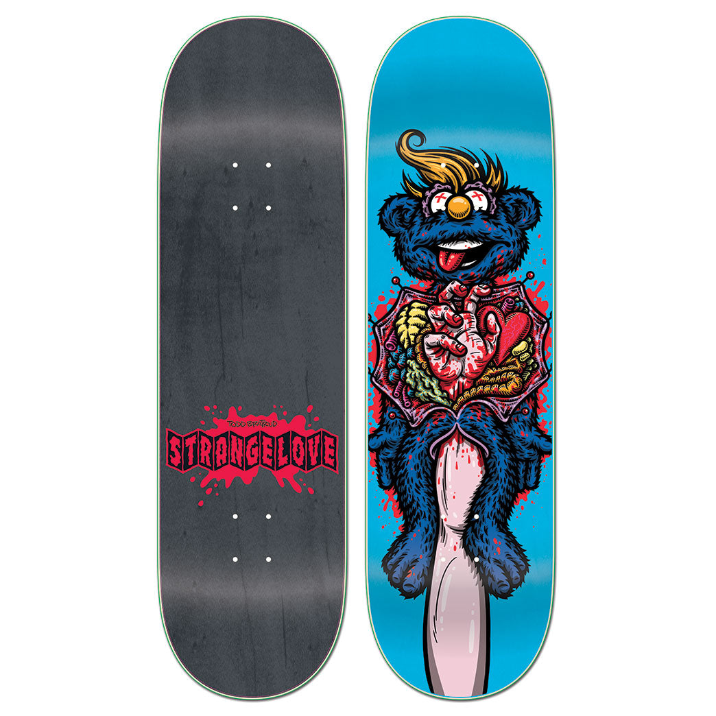 Todd Bratrud / Hand Puppet (Blue) / 9.0 Deck – StrangeLove Skateboards
