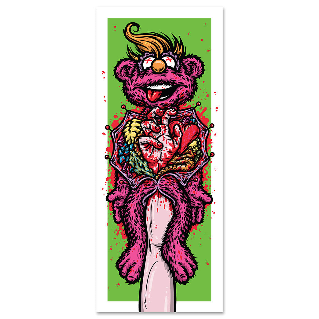 Todd Bratrud / Hand Puppet (Green) / Print – StrangeLove Skateboards