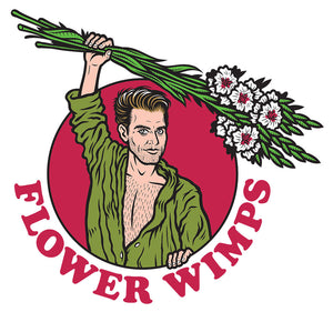 flower wimps valentine shirt release, plus an examination of morrissey's allegedly racist comments masquerading as a review of his most recent album, i am not a dog on a chain, by dave carnie