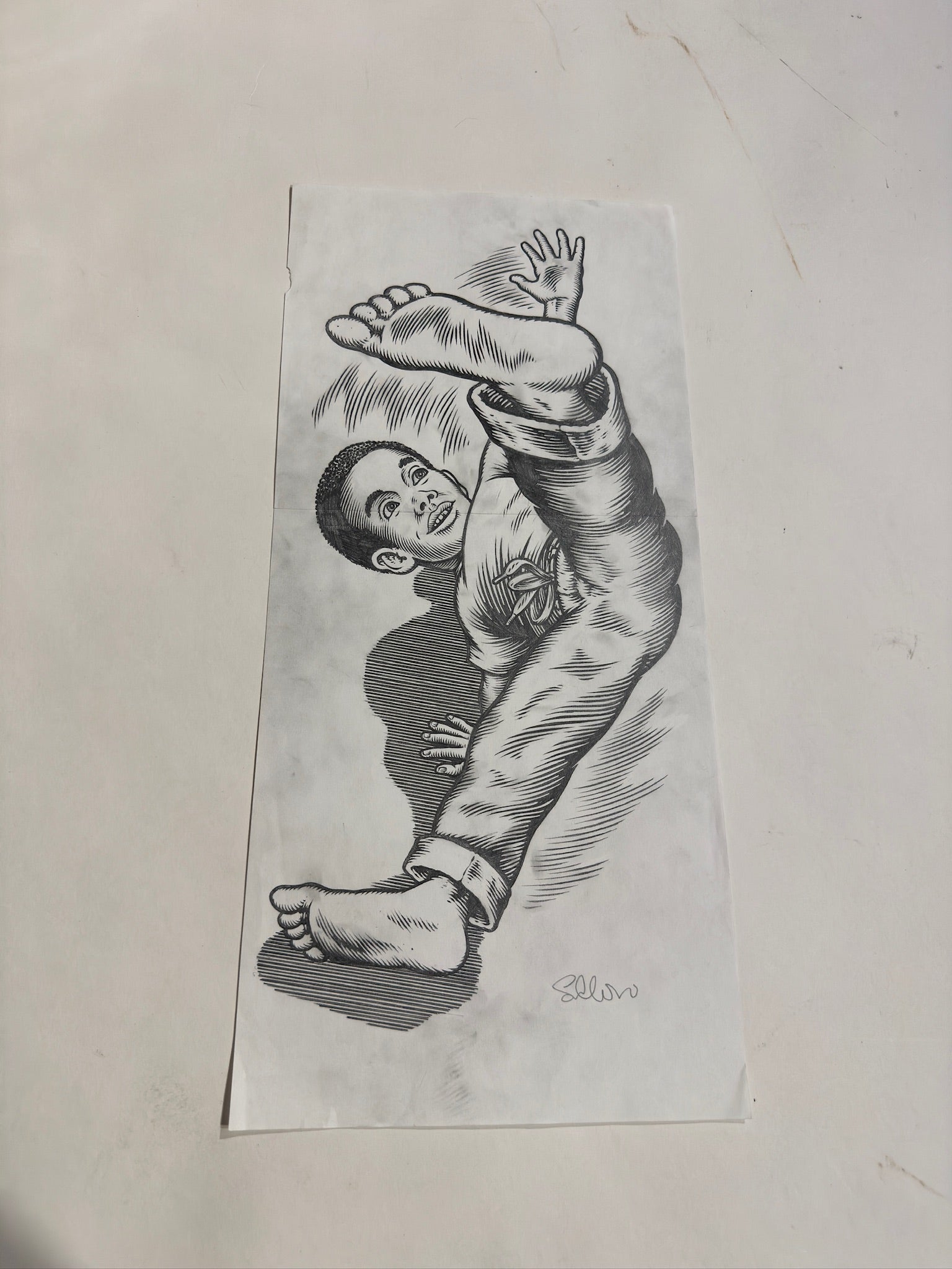 Sean Cliver / Original Art / Breakin' (Pencil)