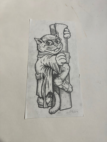 Sean Cliver / Original Art / Louis the Cat (Pencil)