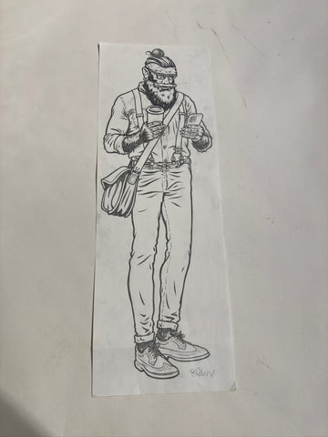 Sean Cliver / Original Art / Fashion Wolf (Pencil)