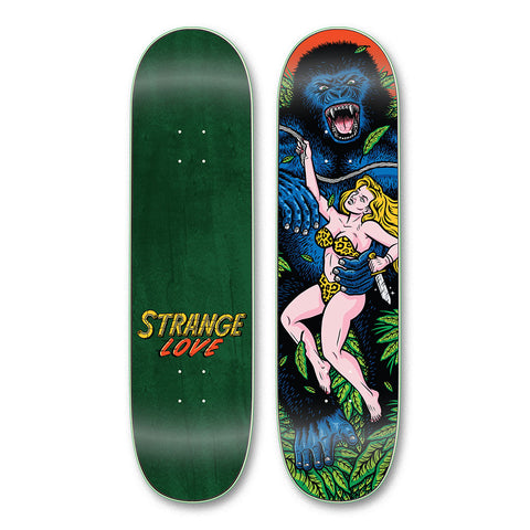 Strangelove Skateboards Ape deck by Todd Bratrud
