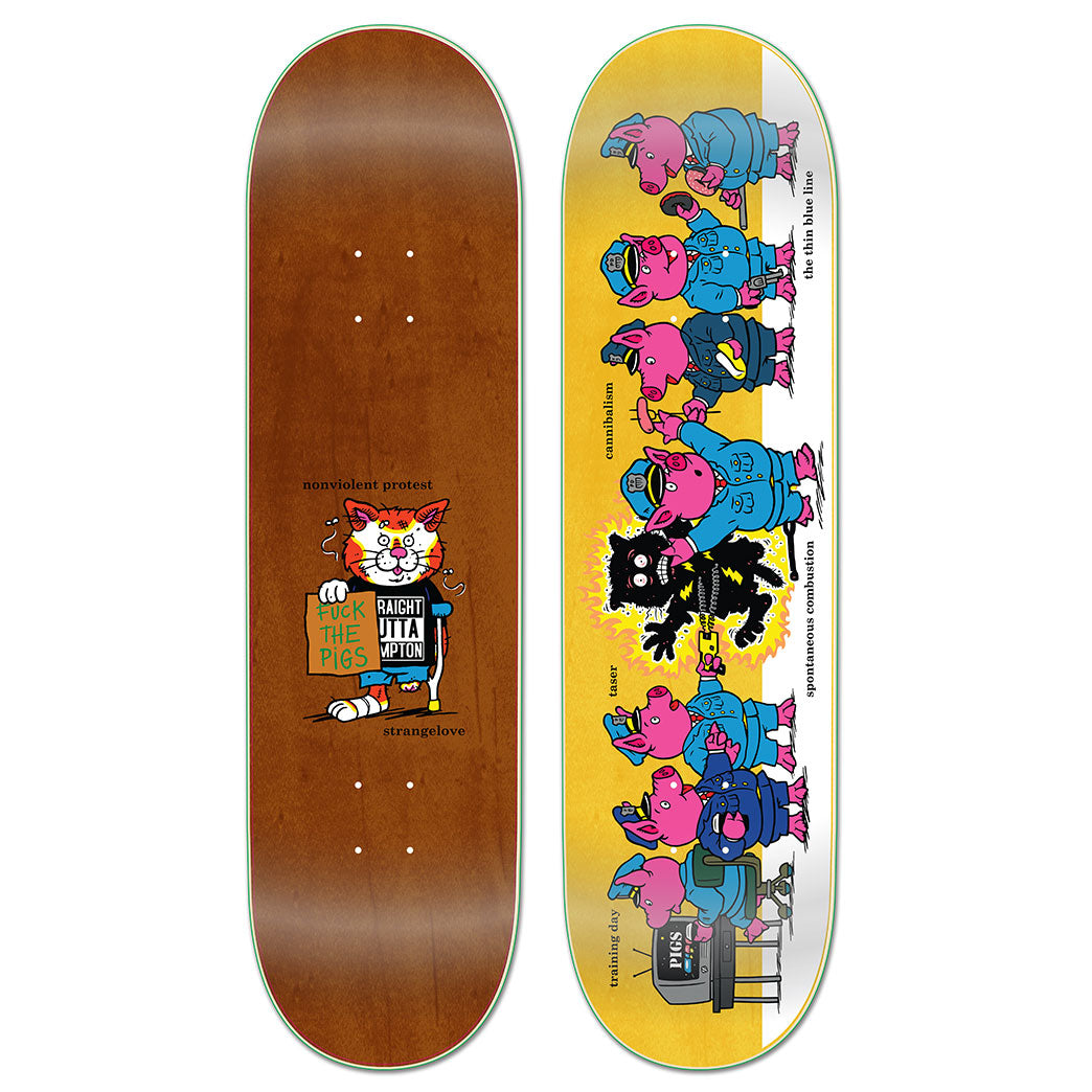 Pigs BBQ / 8.5 Deck (Yellow Stain)