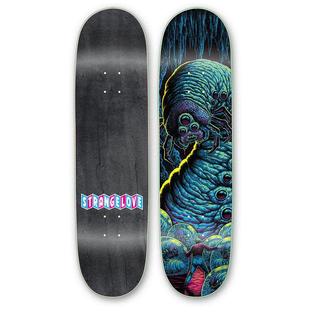 Skateboard Deck Strangelove 420 Sativa - Thème Moon Landing, Taille 8,25 - Neuf Fabriqué Au Mexique