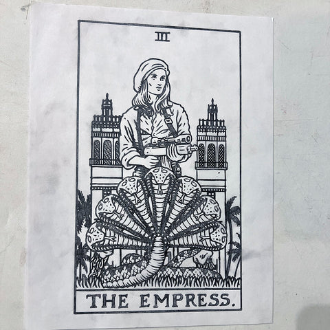 Sean Cliver / Original Art / Empress Tarot Card (Pencil)