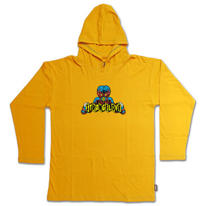 Mutant / Gold / Long Sleeve Hooded T-Shirt
