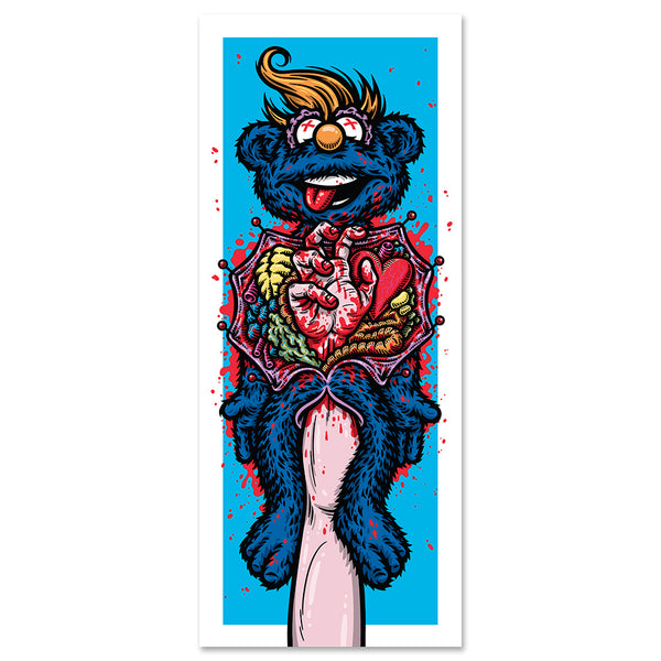 Todd Bratrud / Hand Puppet (Blue) / Print – StrangeLove Skateboards