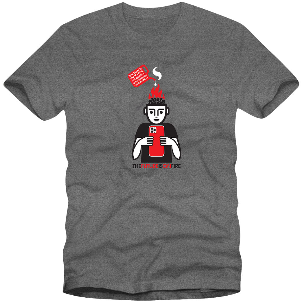 The Future is on Fire / Graphite Heather / T-Shirt