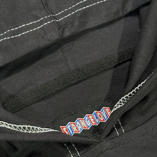 Star / Black / Long Sleeve Hooded T-Shirt