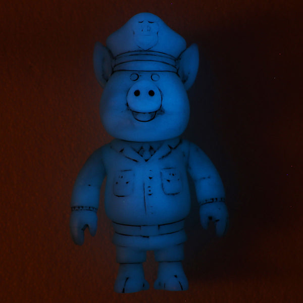 Pig / Blue Glow  / Vinyl Toy- Signed